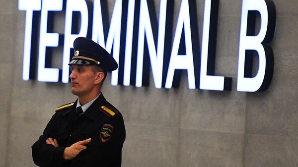 Сотрудник полиции в аэропорту Шереметьево - Sputnik Грузия