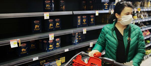 ცარიელი დახლები სუპერმარკეტში - Sputnik საქართველო