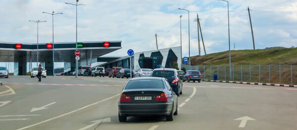 Армяно-грузинская граница. КПП Садахло - Sputnik Грузия