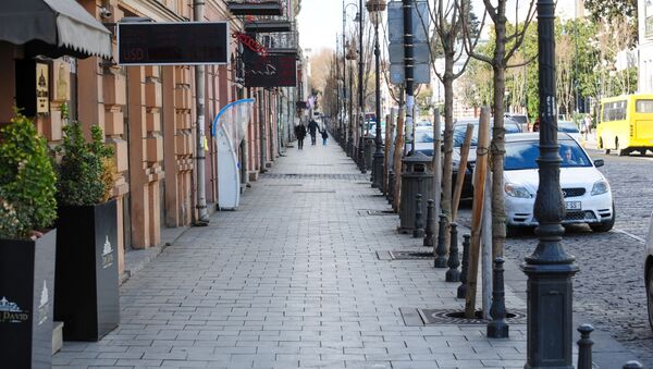 Пустые улицы Тбилиси. В Грузии борются с коронавирусом - Sputnik Грузия