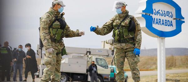 სამხედროები ბლოკპოსტზე - Sputnik საქართველო
