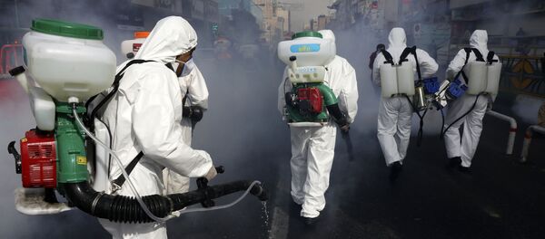 ქუჩების დეზინფექცია თეირანში ქუჩების დეზინფექცია თეირანში - Sputnik საქართველო