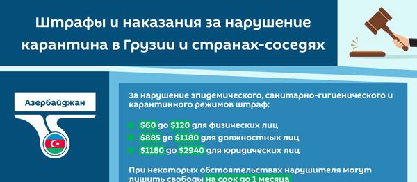 Нарушение карантина в Грузии и странах-соседях – наказания и штрафы - Sputnik Грузия