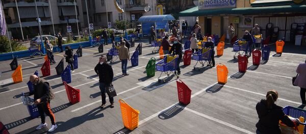 სოციალური დისტანცირება რომში - Sputnik საქართველო