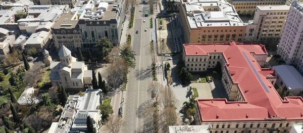 თბილისი კარანტინში: როგორ გამოიყურება დაცარიელებული ქალაქი - ვიდეო დრონიდან - Sputnik საქართველო