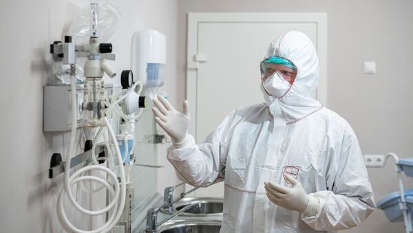 Открытие перепрофилированного корпуса в центре им М.И. Сеченова для лечения пациентов с коронавирусом - Sputnik Грузия