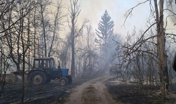 В тушении лесных пожаров принимают участие более 130 человек и 30 единиц техники

 - Sputnik Грузия