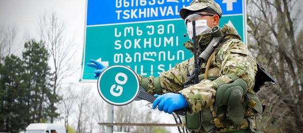 სამხედრო ბლოკპოსტზე სამხედრო ბლოკპოსტზე - Sputnik საქართველო
