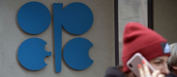 Логотип ОПЕК на здании, где расположена штаб-квартира Организации Логотип ОПЕК на здании, где расположена штаб-квартира Организации - Sputnik Грузия