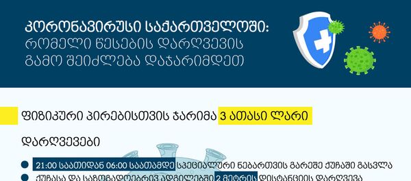 კორონავირუსი საქართველოში: რომელი წესების დარღვევის გამო შეიძლება დაჯარიმდეთ კორონავირუსი საქართველოში: რომელი წესების დარღვევის გამო შეიძლება დაჯარიმდეთ - Sputnik საქართველო