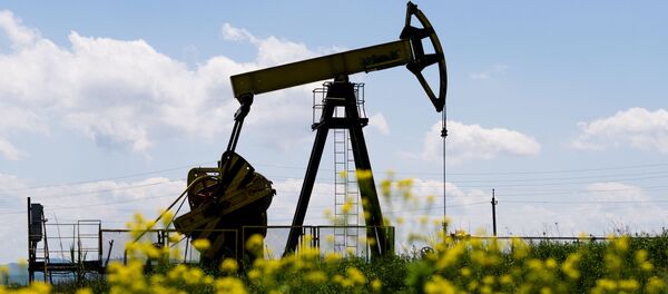 Нефтяной станок-качалка в Северском районе Краснодарского края Нефтяной станок-качалка в Северском районе Краснодарского края - Sputnik Грузия