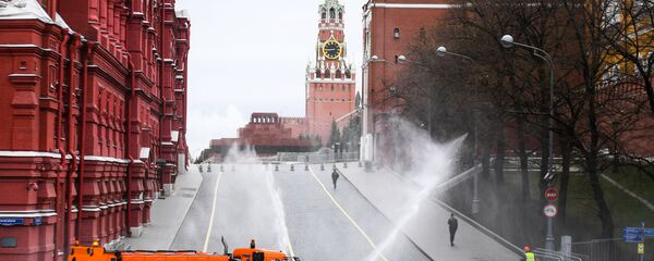 დეზინფექცია მოსკოვში - Sputnik საქართველო