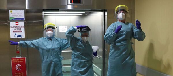 Врачи госпиталя в Льеже, Бельгия  - Sputnik Грузия