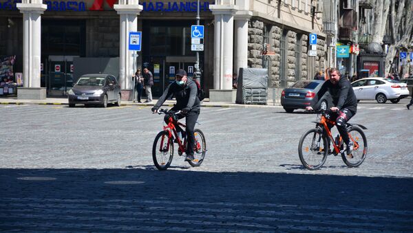 ველოსიპედისტები თბილისის ქუჩებში - Sputnik საქართველო
