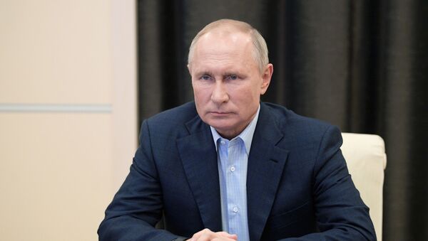 Президент РФ Владимир Путин провел онлайн-встречу с участниками всероссийской акции МыВместе - Sputnik Грузия