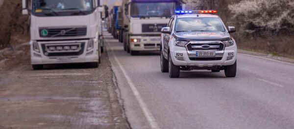 Патрульная полиция и дальнобойщики - Sputnik Грузия