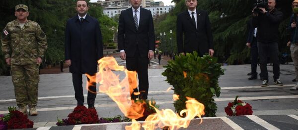 საქართველოს მთავრობის წევრები ვაკის პარკში საქართველოს მთავრობის წევრები ვაკის პარკში - Sputnik საქართველო