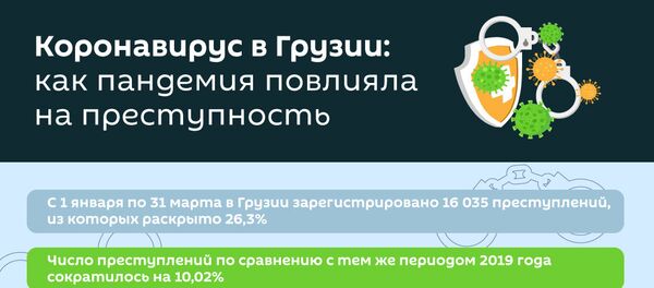 Преступность в Грузии в январе-марте 2020 года - ИГ Преступность в Грузии в январе-марте 2020 года - ИГ - Sputnik Грузия