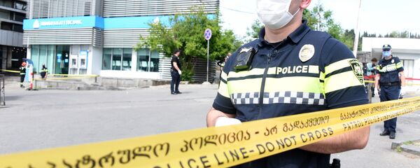 პოლიცია შემთხვევის ადგილზე პოლიცია შემთხვევის ადგილზე - Sputnik საქართველო