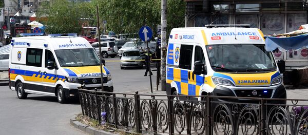 Скорая помощь 112 на месте чрезвычайного происшествия - Sputnik Грузия