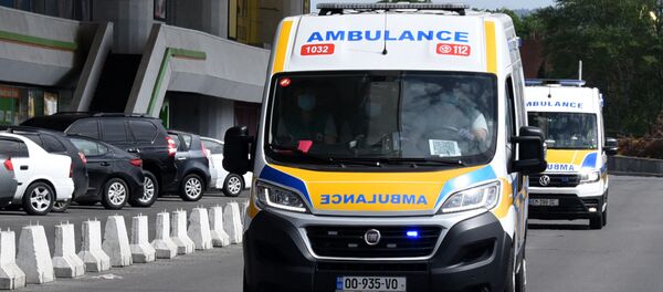 Скорая помощь 112 на месте чрезвычайного происшествия - Sputnik Грузия