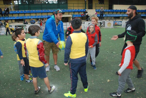 Совместить несовместимое: как грузинский регбист cтал художником Совместить несовместимое: как грузинский регбист cтал художником - Sputnik Грузия