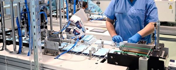 Предприятие по выпуску защитных масок - Sputnik Грузия