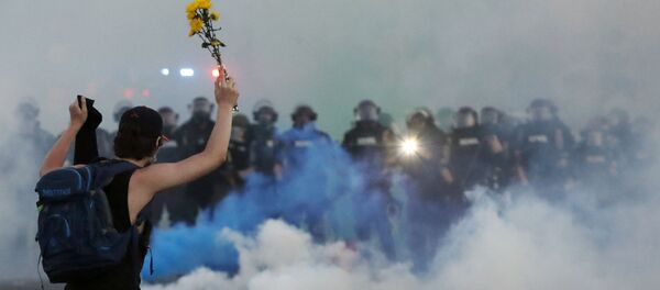 პროტესტი მინეაპოლისში პროტესტი მინეაპოლისში - Sputnik საქართველო