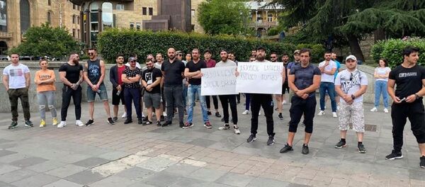 რუსთაველის გამზირზე სპორტსმენების აქცია გაიმართა  რუსთაველის გამზირზე სპორტსმენების აქცია გაიმართა  - Sputnik საქართველო