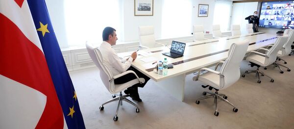 გიორგი გახარია ვიდეოთათბირზე გიორგი გახარია ვიდეოთათბირზე - Sputnik საქართველო