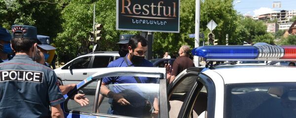 Полиция, Ереван, Армения Полиция, Ереван, Армения - Sputnik Грузия
