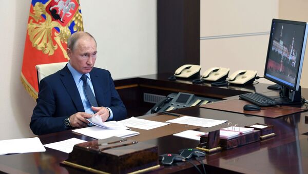 Президент РФ Владимир Путин в резиденции Ново-Огарево - Sputnik Грузия