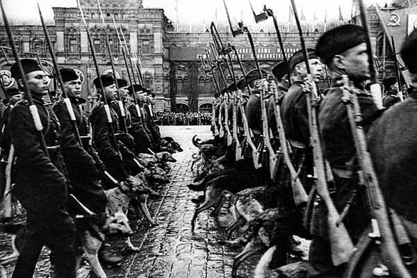 Торжественный марш сводного полка одного из фронтов на Параде Победы на Красной площади


 - Sputnik Грузия