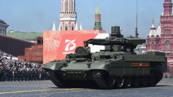 Боевая машина поддержки танков (БМПТ) Терминатор во время военного парада Победы - Sputnik Грузия
