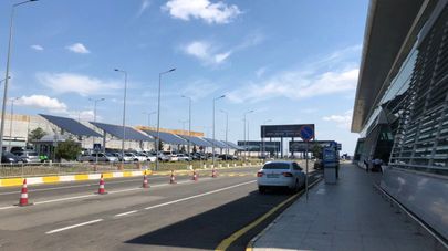 Опустевший международный аэропорт Тбилиси