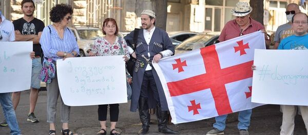 Акция протеста туристических организаций и гидов - Sputnik Грузия