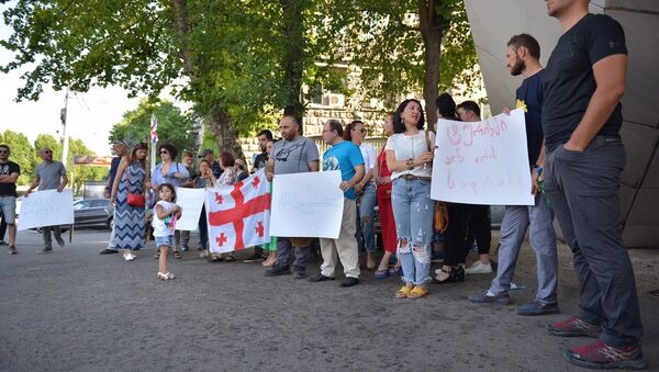 Акция протеста туристических организаций и гидов - Sputnik Грузия